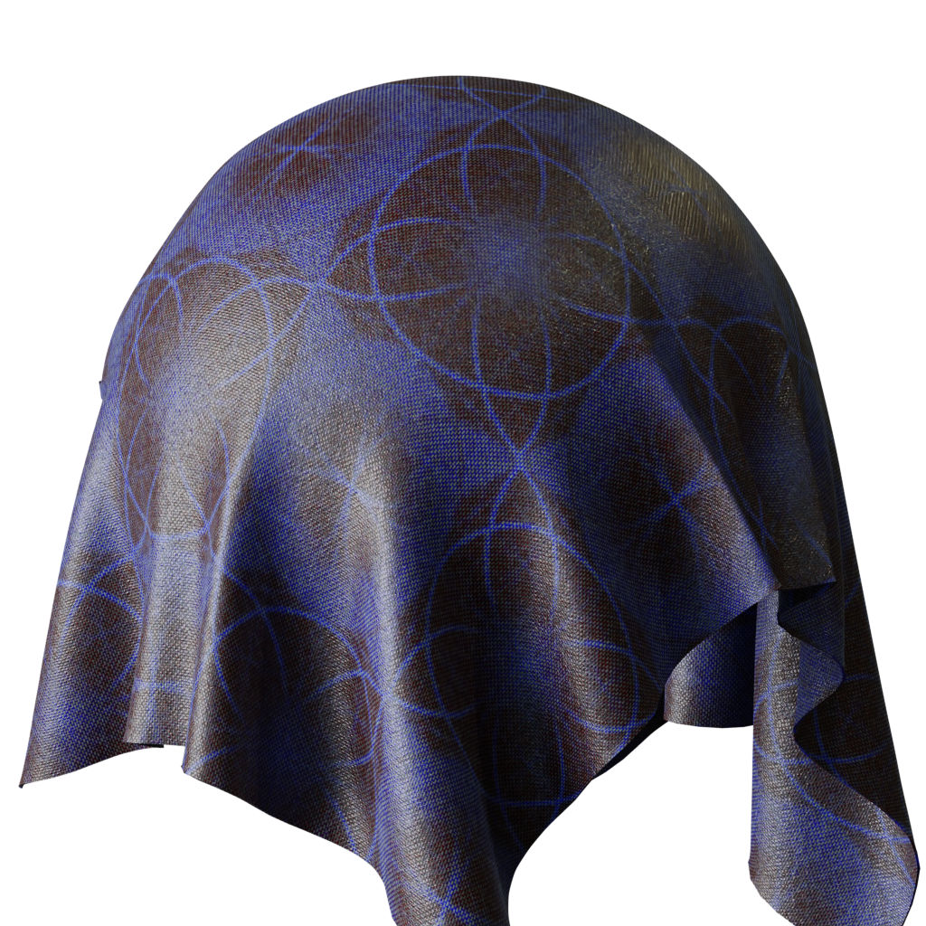 Purple rossete fabric FREE 3D fabric materials BlenderKit