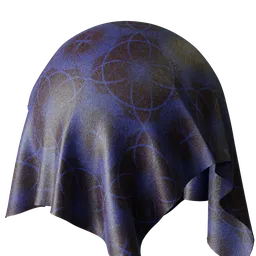 Purple rossete fabric