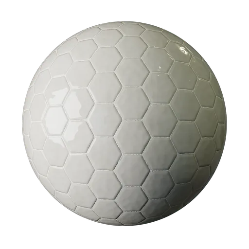 Hex Tile 100mm White