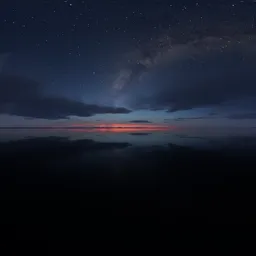 Night Twilight Cloudy Sky