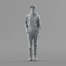 Lowpoly Male Standing