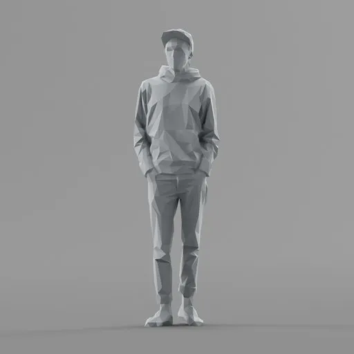 Lowpoly Male Standing