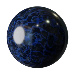 Cracked marble material