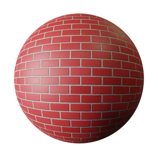 Red smooth brick