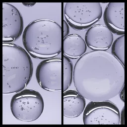 Bubble morphing simulation