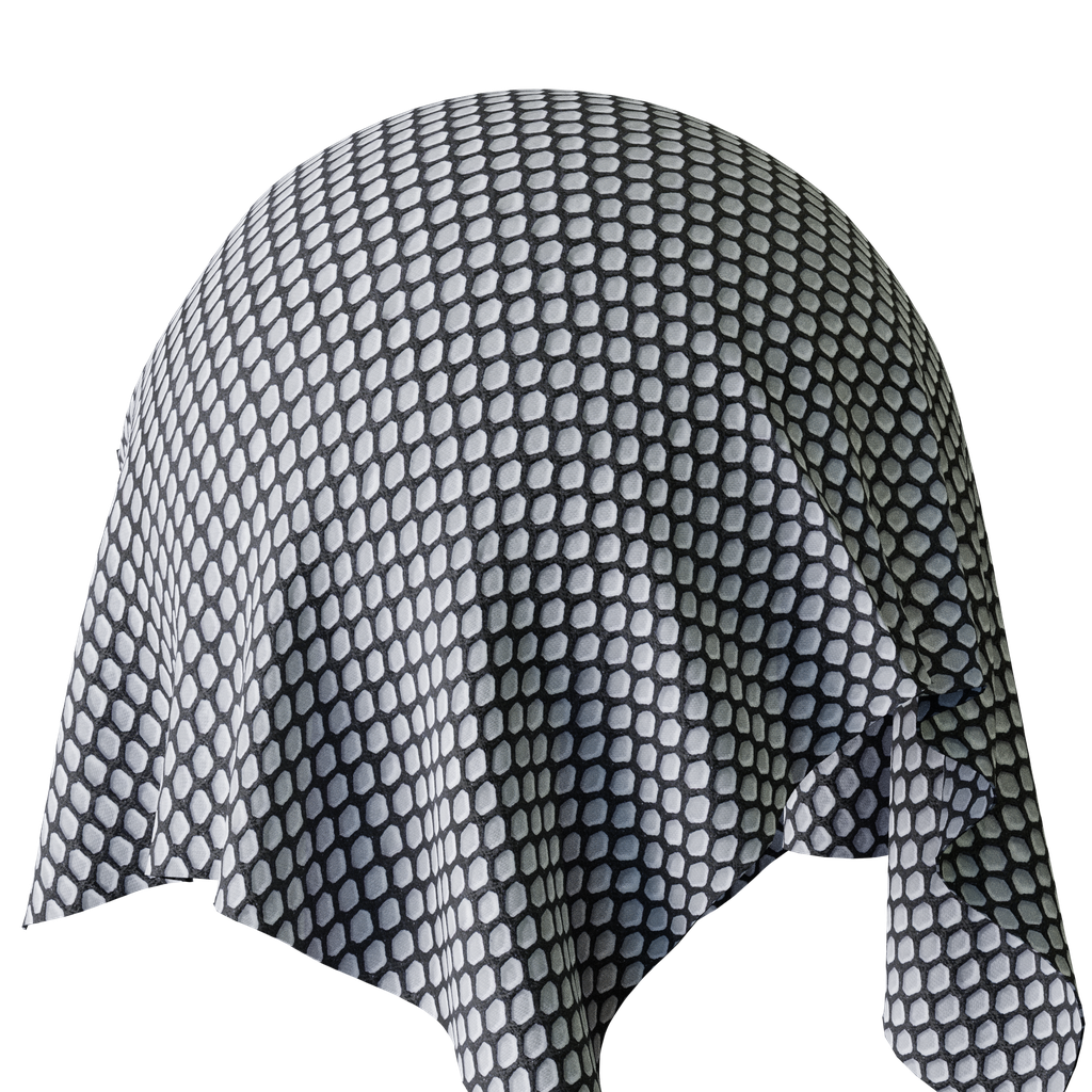 BlenderKit | Download the FREE Black and White Fabric material