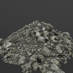 Photoscanned Pile of Clumpy Dirt