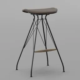 Wire bar stool
