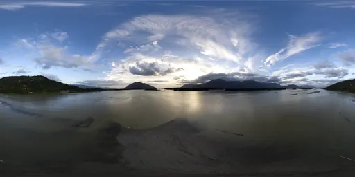 Sunset Sky over River