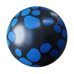 Glossy Sci-Fi Dotted Surface Material