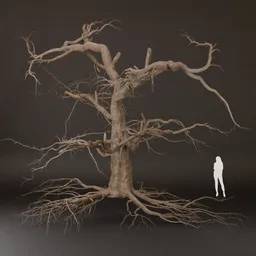 SJ-Naked Tree With Twisted Limbs