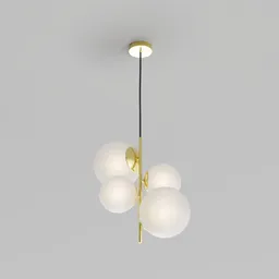 Modern brass ceiling light