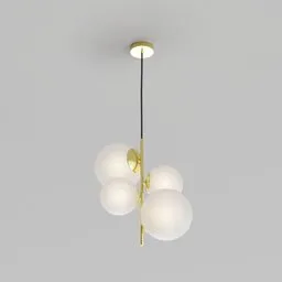 Modern brass ceiling light