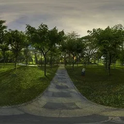 Small road at night
