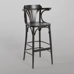 135 Barstool B105 - Dark Wenge