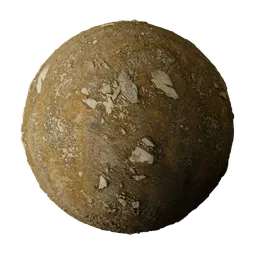 Dirt and Rock Ground Path