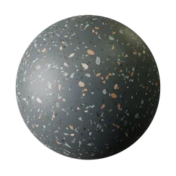 Black terrazzo