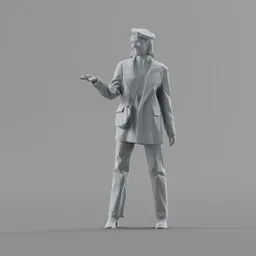 Lowpoly Female Standing