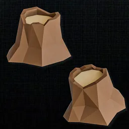 Low Poly Tree Stump