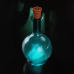 Blue Potion Bottle