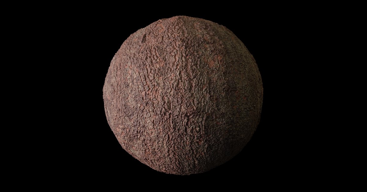 Red Brown Crusted Tree Bark | FREE wood materials | Blendkit