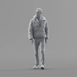 Lowpoly Male Walking