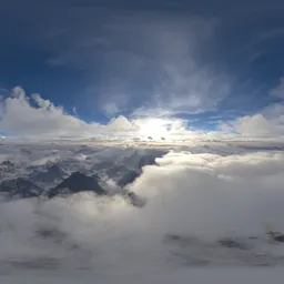 Cloudscape Mountain Landscape Aerial