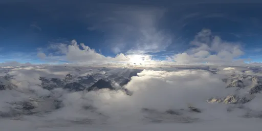 Cloudscape Mountain Landscape Aerial