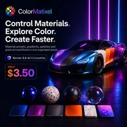 Colormatixel - Advanced Material & Color Management Add-On For Blender