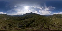 Green Mountains Sunny Sky