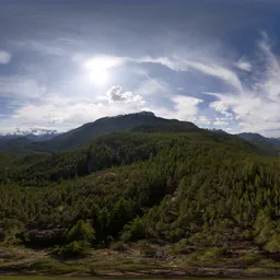Green Mountains Sunny Sky