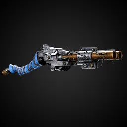 Apocalyptic Game-Ready Guns + 4K Textures | BlenderKit Series