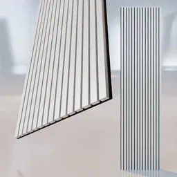 Acoustic Slat Wall Panels Modern White