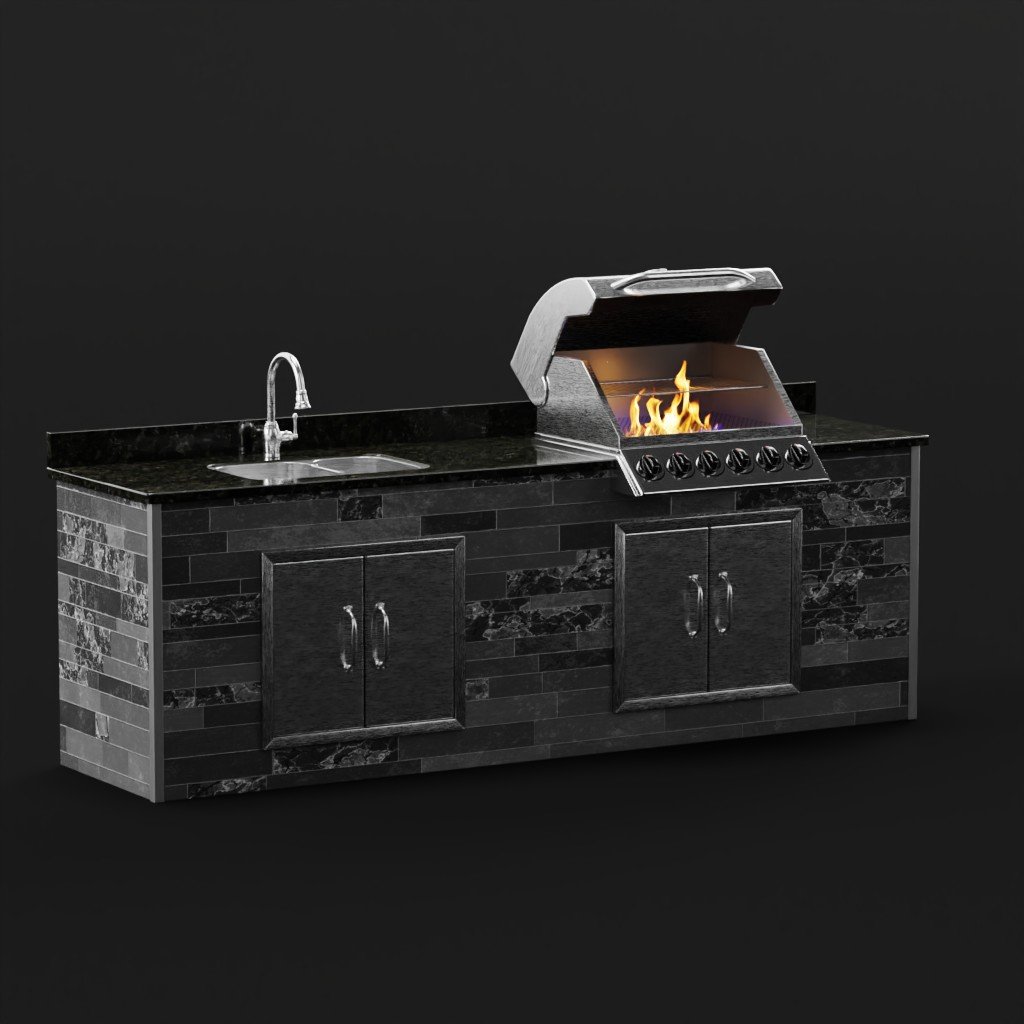 BlenderKit Download the Grill Home model
