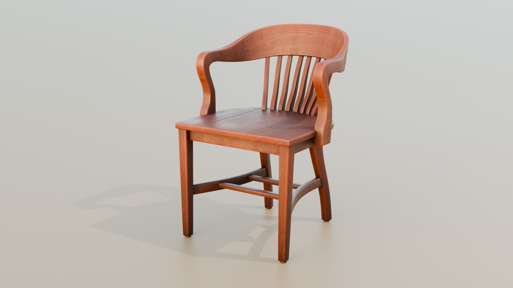 Wooden Chair | FREE Sitting Chairs Models | BlenderKit