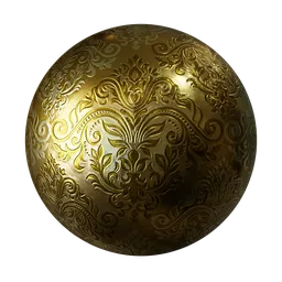 Golden Ornamental WallPattern