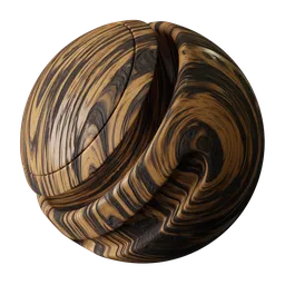 High Contrast Wavy Wood