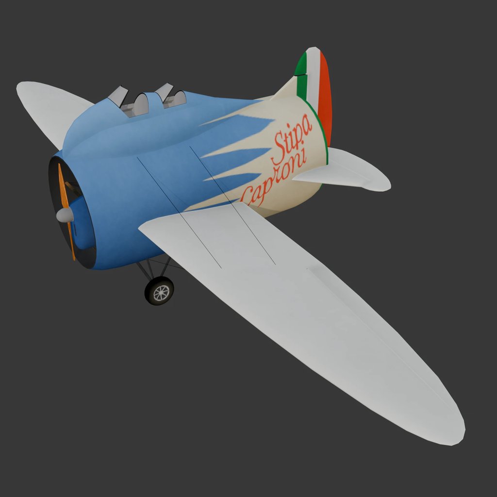 Stipa-Caproni | Aircraft models | BlenderKit