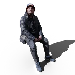 Sitting German Tourist Tyler