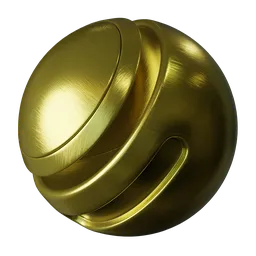 Brushed gold metal