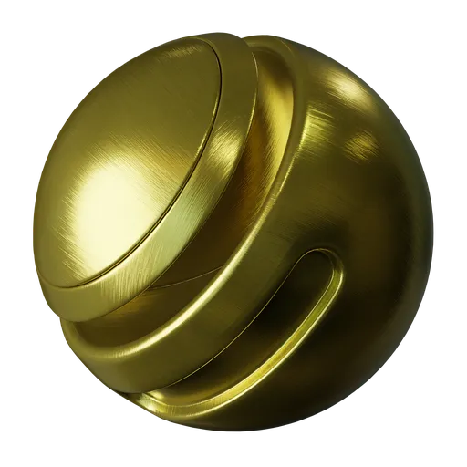 Brushed gold metal
