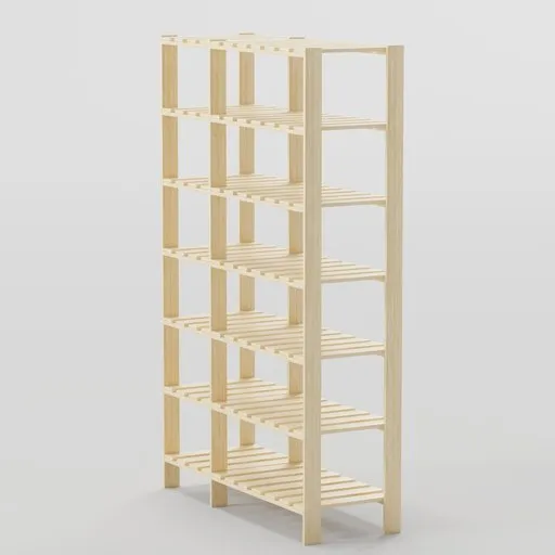 Wooden Storage Rack - Two Section