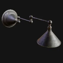 Swing-Arm Wall Lamp Painted