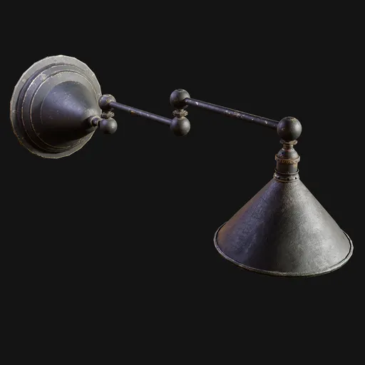 Swing-Arm Wall Lamp Painted