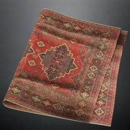 Folded carpet