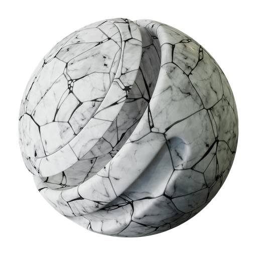 White Marble floor with Broken Tiles FREE marble materials BlenderKit