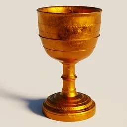 Detailed 3D-rendered vintage cup with textured surface, designed for Blender rendering.
