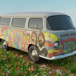 Volkswagen Kombi 1973 Hippie Version