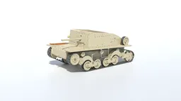 Low Poly Semovente L40 Tank