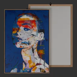 Abstract Painting Art/Canvas Frame